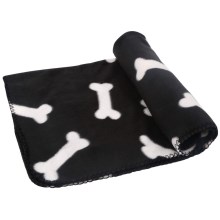 Nobleza - Cobertor para animais de estimação 75x75 cm preto