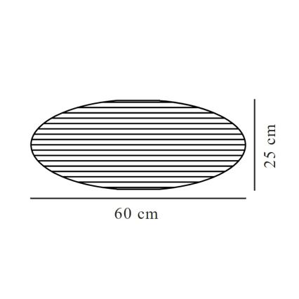 Nordlux - Abajur para candeeiro VILLO E27 diâmetro 60 cm castanho