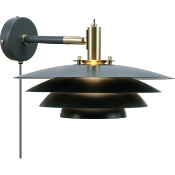 Nordlux - Aplique de parede BRETAGNE 1xG9/25W/230V antracite