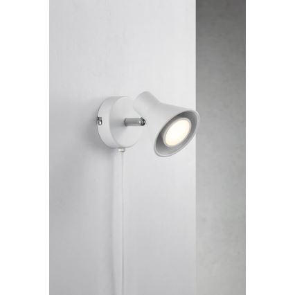 Nordlux - Aplique de parede EIK 1xGU10/35W/230V branco