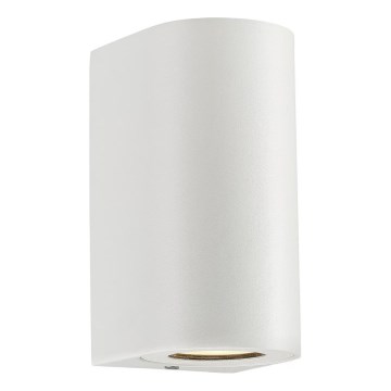 Nordlux - Aplique de parede exterior CANTO 2xGU10/28W/230V IP44 branco