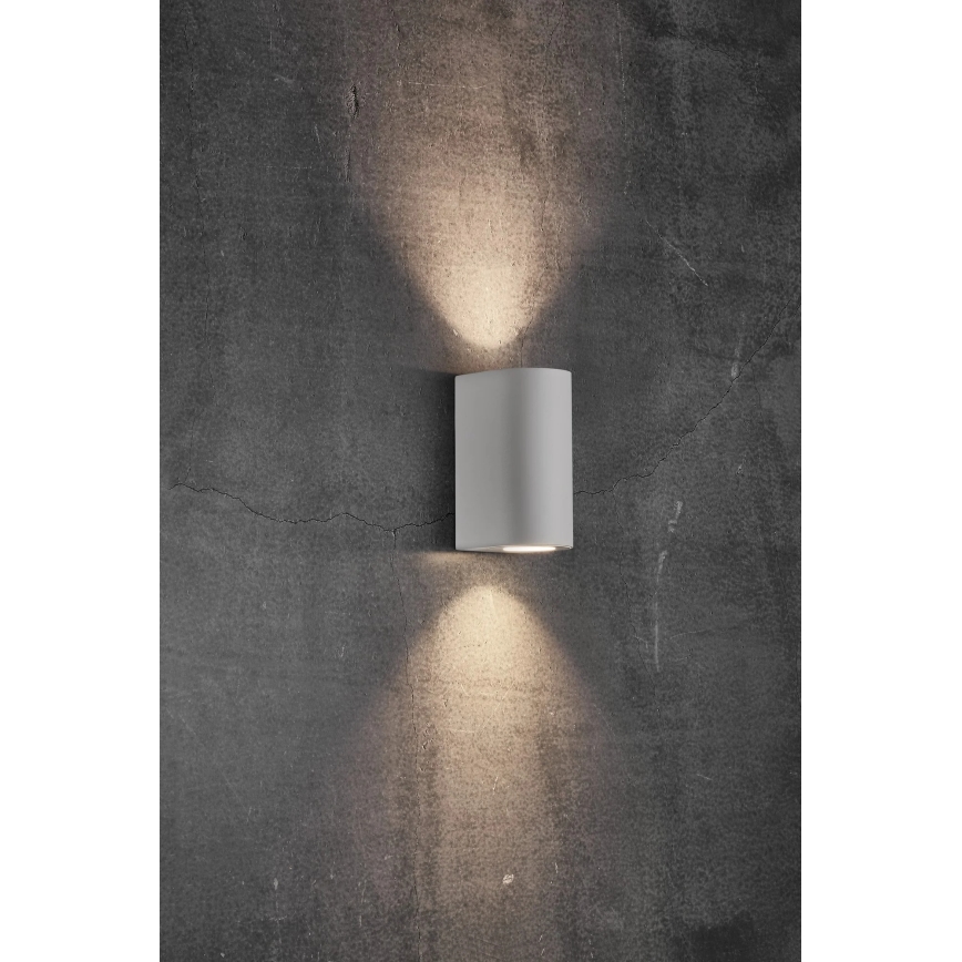 Nordlux - Aplique de parede exterior CANTO 2xGU10/28W/230V IP44 branco