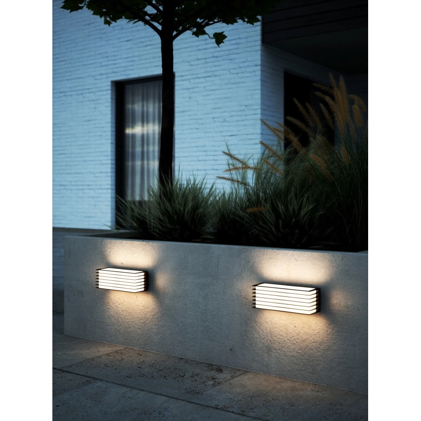 Nordlux - Aplique de parede exterior FLUCTUS 2xE27/15W/230V IP44