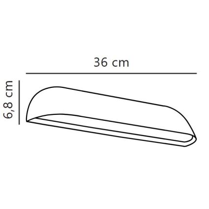 Nordlux - Aplique de parede exterior FRONT LED/11W/230V IP44