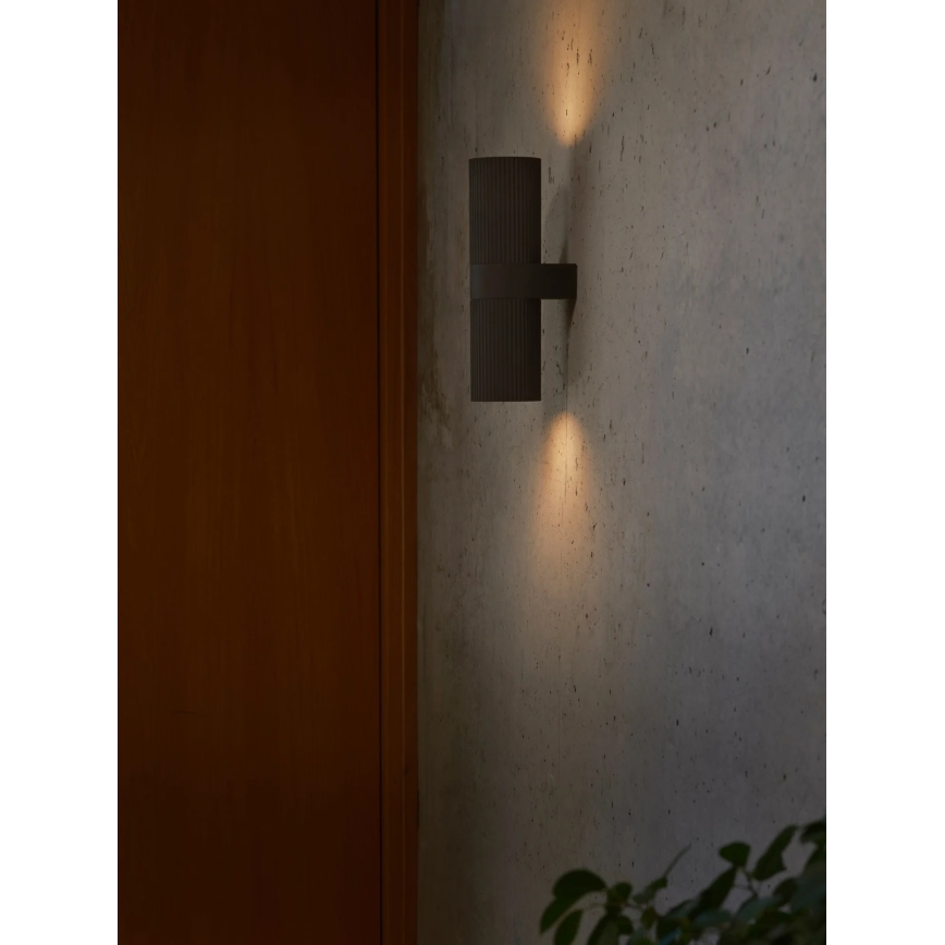 Nordlux - Aplique de parede exterior KYKLOP 2xE27/15W/230V IP54
