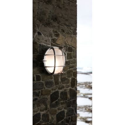 Nordlux - Aplique de parede exterior POLPERRO 1xE27/12,5W/230V IP64 cinzento