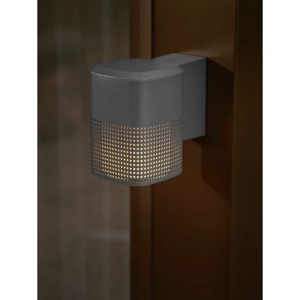 Nordlux - Aplique de parede exterior SIDARA 1xE27/15W/230V IP54 antracite