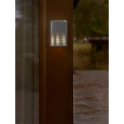 Nordlux - Aplique de parede exterior SIDARA 1xE27/15W/230V IP54 antracite