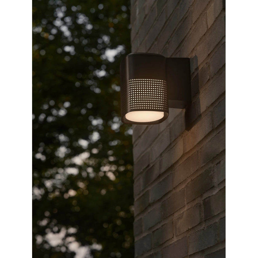 Nordlux - Aplique de parede exterior SIDARA 1xE27/15W/230V IP54 preto