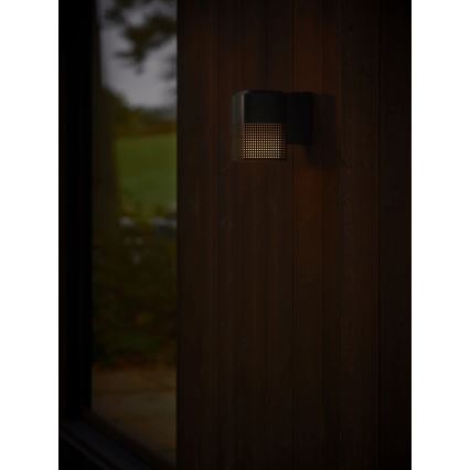 Nordlux - Aplique de parede exterior SIDARA 1xE27/15W/230V IP54 preto