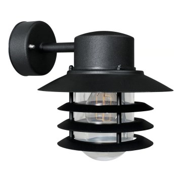 Nordlux - Aplique de parede exterior VEJERS 1xE27/60W/230V IP54 preto
