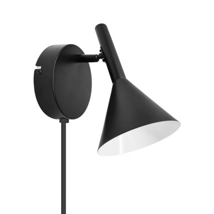 Nordlux - Aplique de parede KELVIS 1xGU10/12W/230V preto