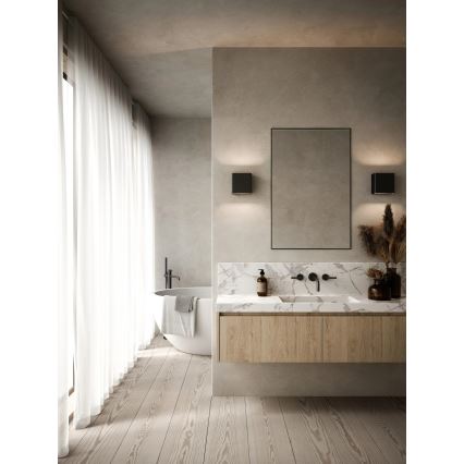 Nordlux - LED regulável, aplique de parede exterior TURN LED/13,8W/230V IP54 preto