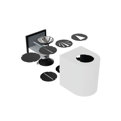 Nordlux - Aplique de parede LED exterior CANTO 2xLED/5,5W/230V IP44 cinzento