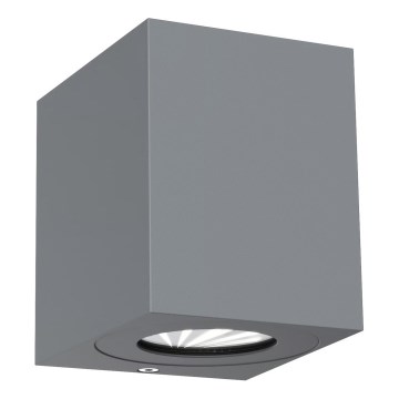 Nordlux - Aplique de parede LED exterior CANTO 2xLED/5W/230V IP44 cinzento
