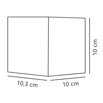 Nordlux - Aplique de parede LED para exterior MILDA LED/4,9W/230V IP44 antracite