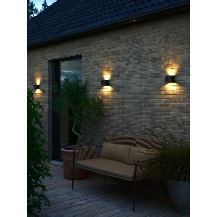 Nordlux - Aplique de parede LED para exterior MILDA LED/4,9W/230V IP44 preto