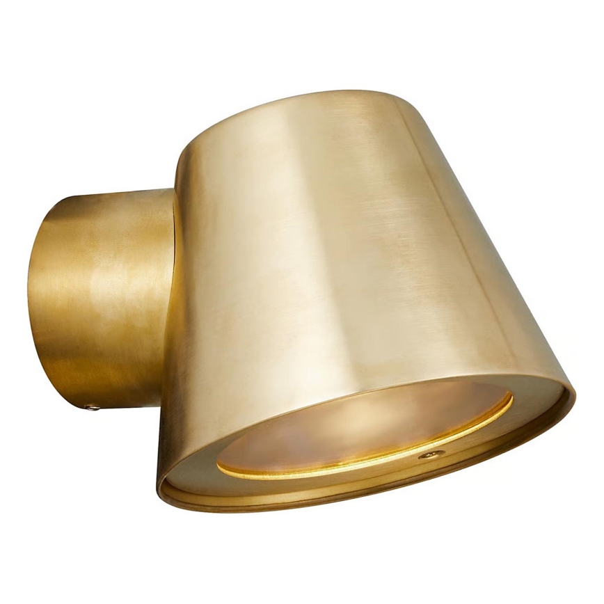 Nordlux - Aplique de parede para exterior ALERIA 1xGU10/35W/230V IP44 em latão