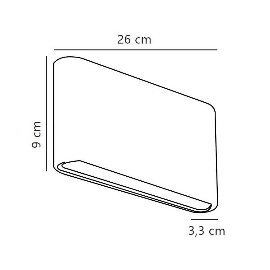 Nordlux - Aplique de parede para exterior KINVER LED/10W/230V IP54 branco
