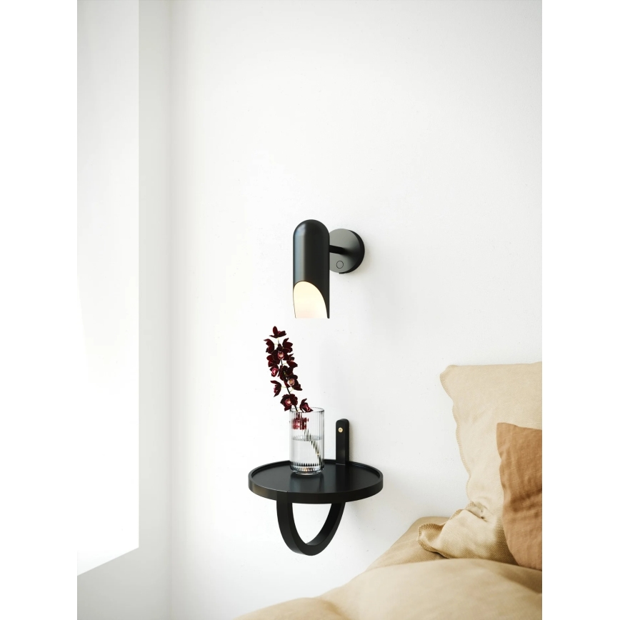 Nordlux - Aplique de parede ROCHELLE 1xGU10/8W/230V preto