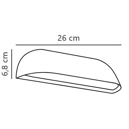 Nordlux - Arandela exterior LED FRONT/9,5W/230V IP44