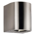 Nordlux - Arandela LED exterior CANTO 2xLED/6W/230V IP44 em aço inoxidável