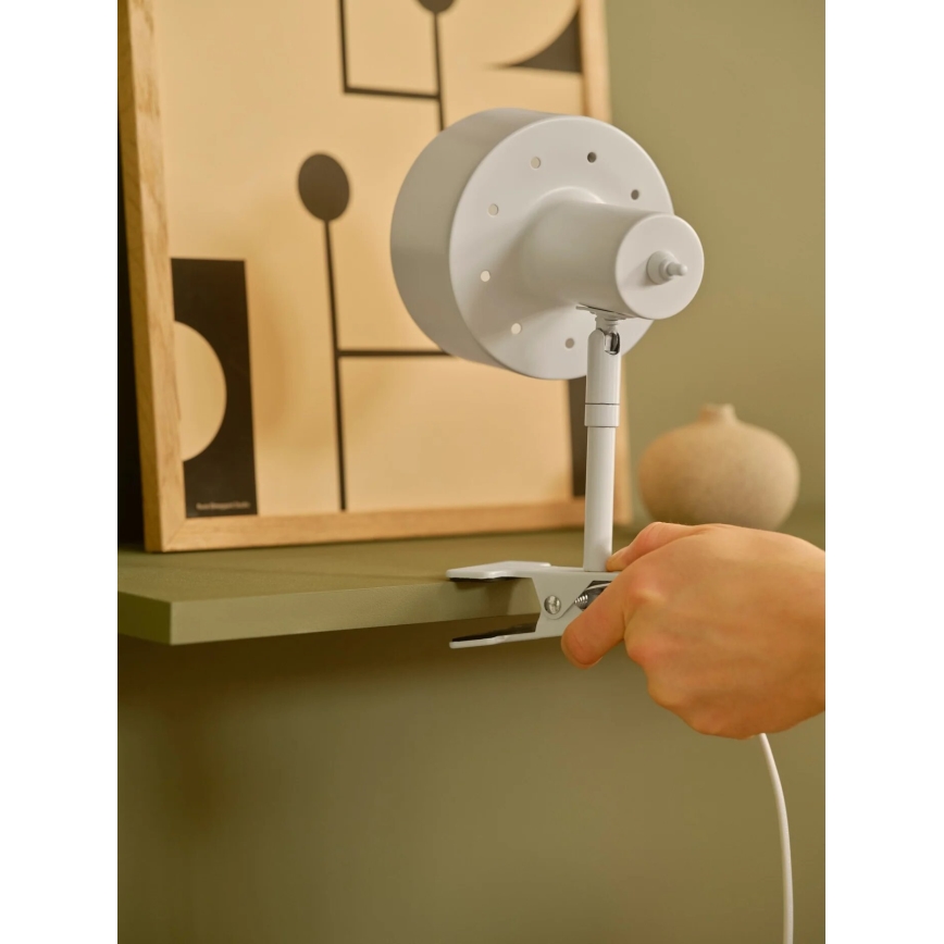 Nordlux - Candeeiro com clipe MATIS 1xE27/15W/230V branco