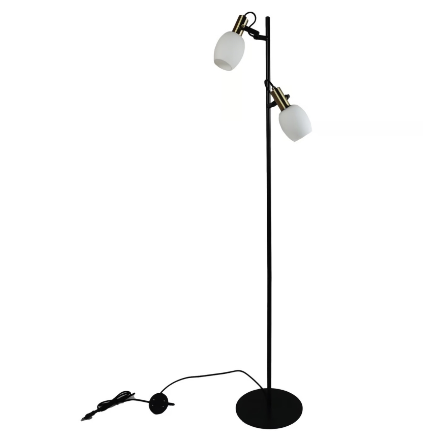 Nordlux - Candeeiro de chão ARILD 2xE14/40W/230V preto