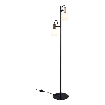 Nordlux - Candeeiro de chão ARILD 2xE14/40W/230V preto