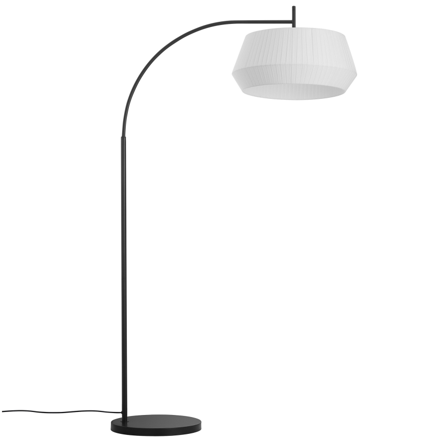 Nordlux - Candeeiro de chão DICTE 1xE27/60W/230V preto/branco