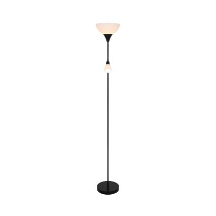 Nordlux - Candeeiro de chão LAURIA 1xE27/40W/230V + 1xE14/15W preto