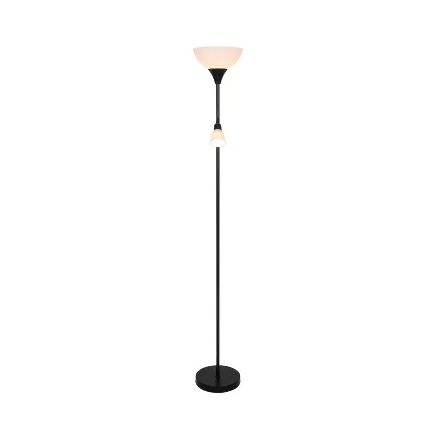 Nordlux - Candeeiro de chão LAURIA 1xE27/40W/230V + 1xE14/15W preto