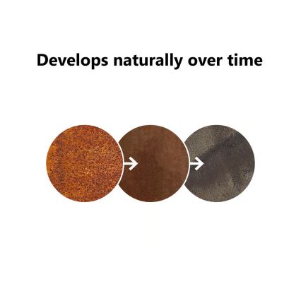 Nordlux - Candeeiro de exterior HELIX 1xGU10/8W/230V IP44 acabamento ferrugem 80 cm