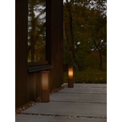 Nordlux - Candeeiro de exterior SIDARA 1xE27/15W/230V IP44 45 cm castanho