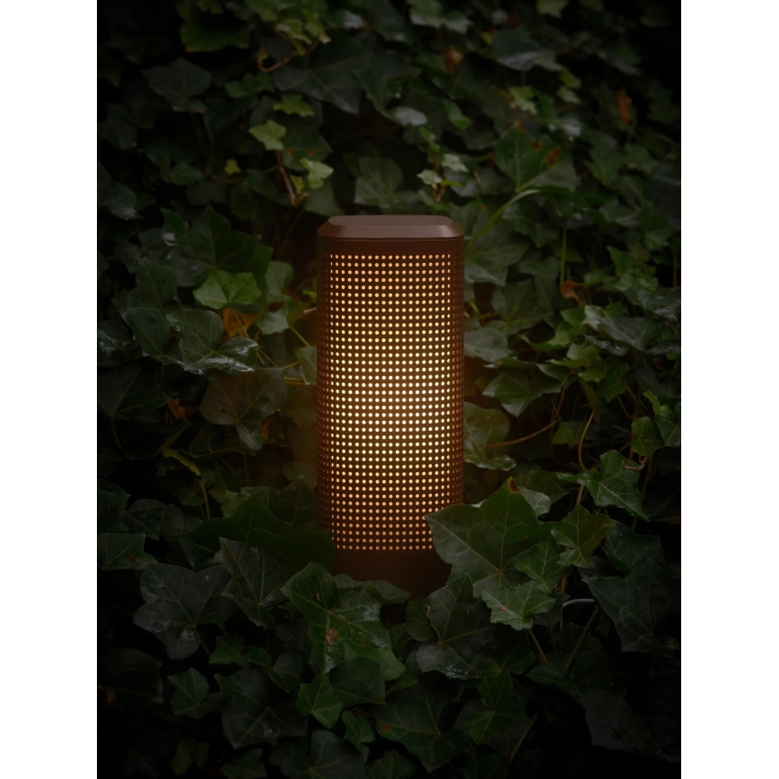 Nordlux - Candeeiro de exterior SIDARA 1xE27/15W/230V IP44 45 cm castanho