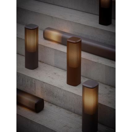 Nordlux - Candeeiro de exterior SIDARA 1xE27/15W/230V IP44 45 cm castanho