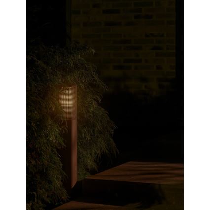 Nordlux - Candeeiro de exterior SIDARA 1xE27/15W/230V IP44 95 cm castanho
