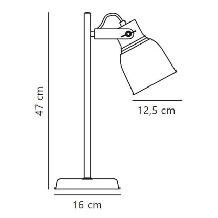 Nordlux - Candeeiro de mesa ADRIAN 1xE27/25W/230V