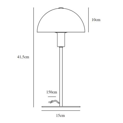 Nordlux - Candeeiro de mesa ELLEN 1xE14/40W/230V