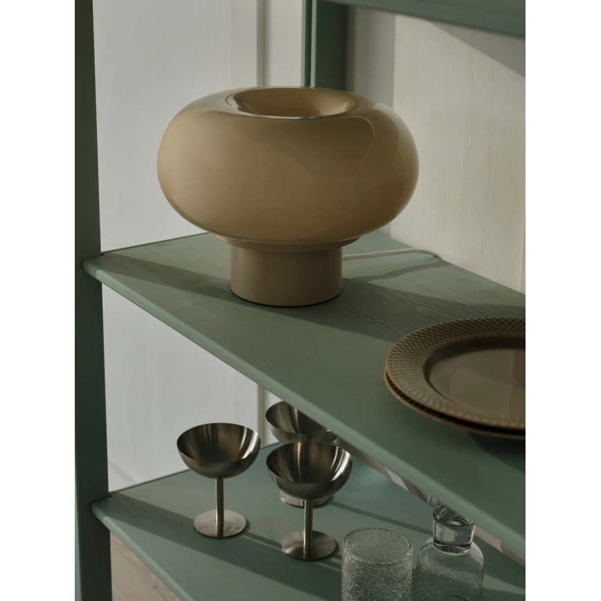 Nordlux - Candeeiro de mesa MALTI 2xE27/10W/230V bege