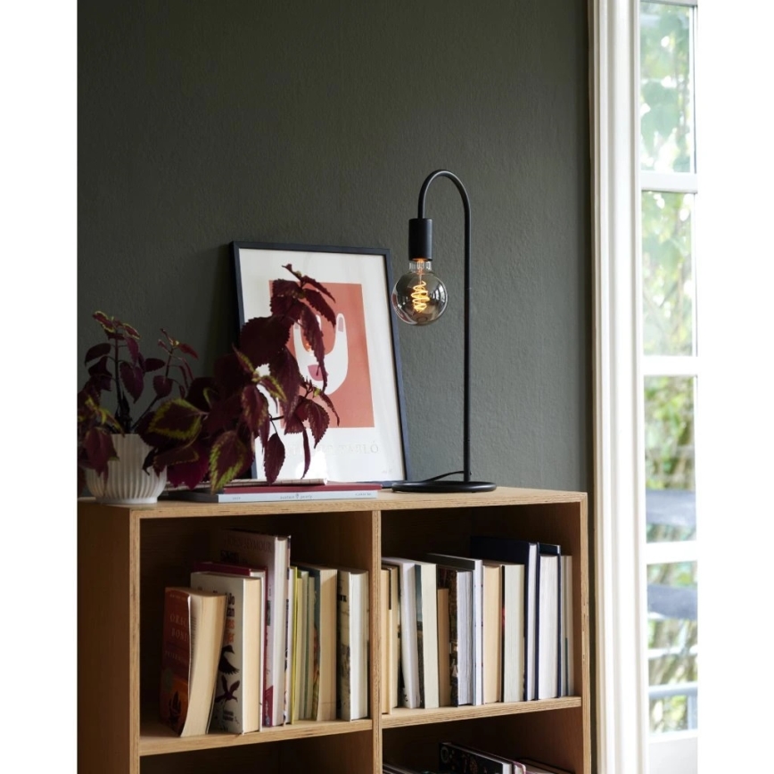 Nordlux - Candeeiro de mesa PACO 1xE27/25W/230V preto