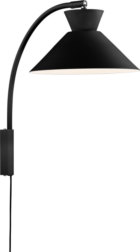 Nordlux - Candeeiro de parede DIAL 1xE27/40W/230V preto