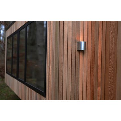 Nordlux - Candeeiro de parede exterior LED CANTO 2xLED/6W/230V IP44 prateado