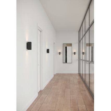 Nordlux - Candeeiro de parede LED regulável CURTIZ 2xLED/4,5W/230V preto