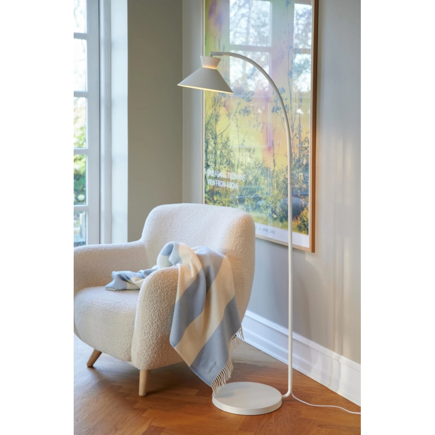 Nordlux - Candeeiro de pé DIAL 1xE27/10W/230V branco 150 cm