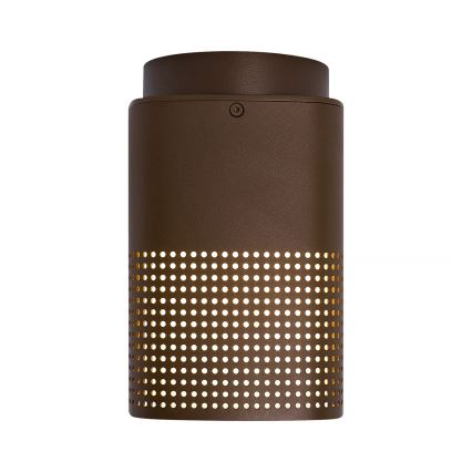 Nordlux - Candeeiro de tecto exterior SIDARA 1xE27/15W/230V IP54 castanho