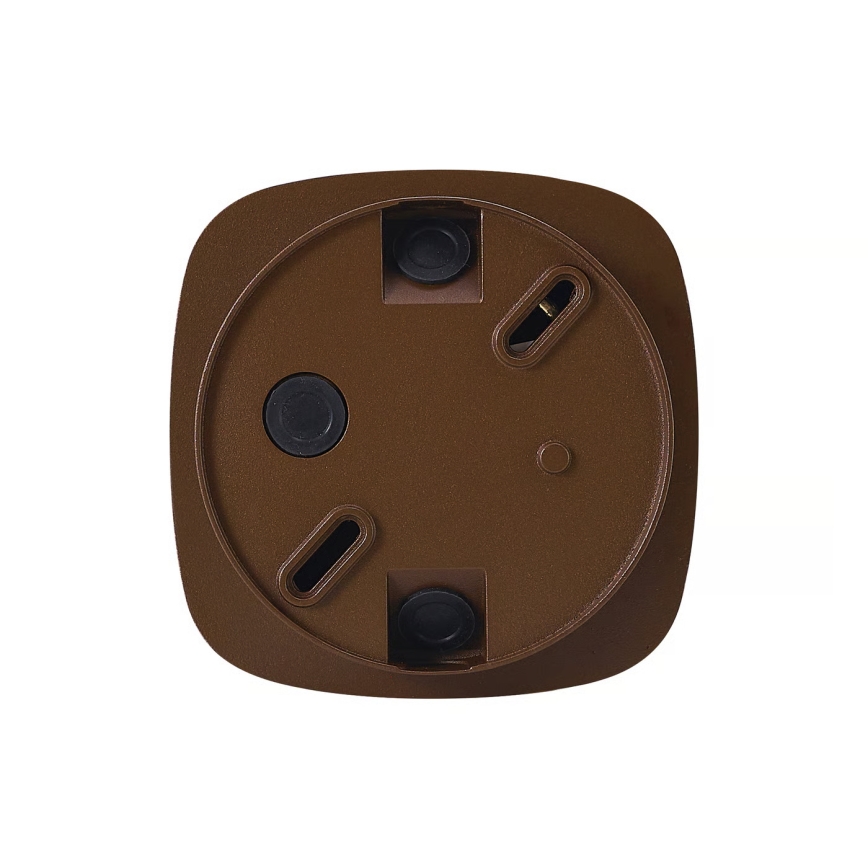 Nordlux - Candeeiro de tecto exterior SIDARA 1xE27/15W/230V IP54 castanho