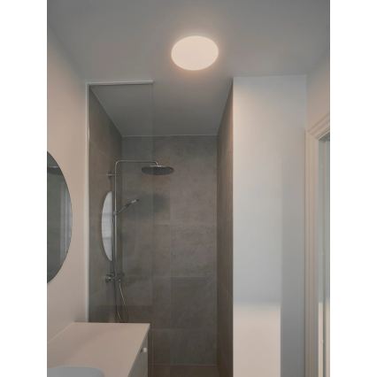 Nordlux - Luminária de teto LED dimerizável para casa de banho SERENOVA LED/10/15W/230V 3000/4000/5700K Ø 28 cm IP65 branca