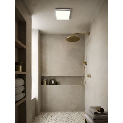 Nordlux - Candeeiro de teto LED dimerizável para casa de banho OJA LED/14,5W/230V 3000/4000K IP54 30x30 cm