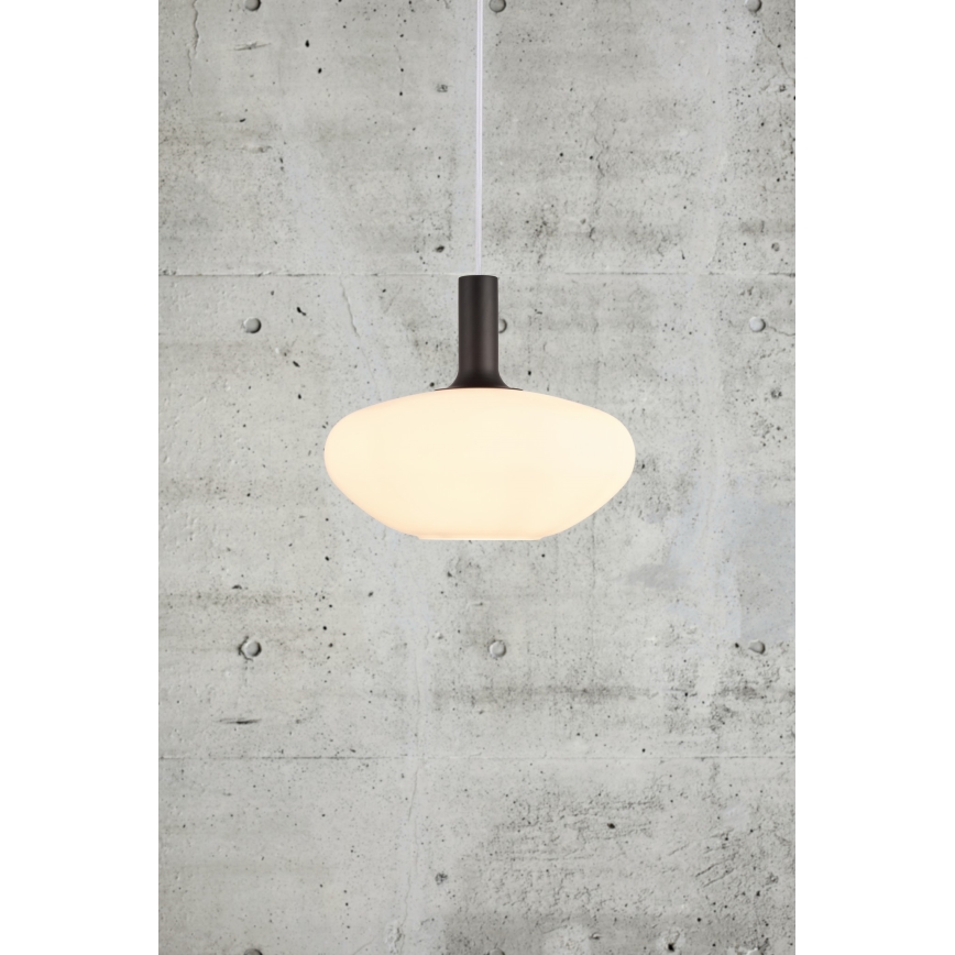 Nordlux - Candeeiro de teto suspenso ALTON 1xE27/60W/230V branco/preto/dourado
